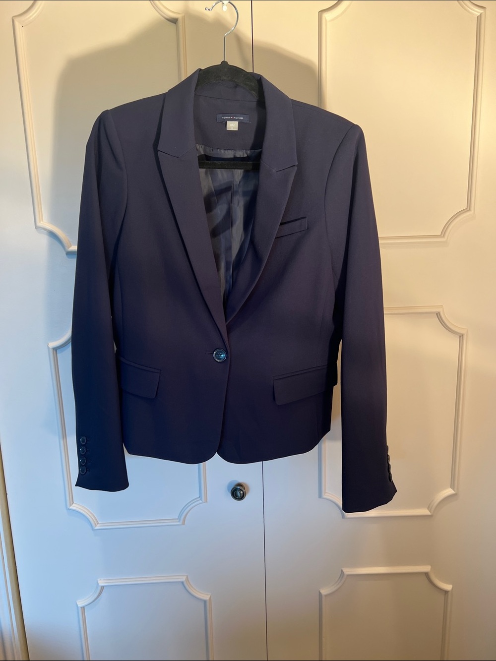 NWOT Tommy Hilfiger Women's Blue Blazer Size 10 Like New